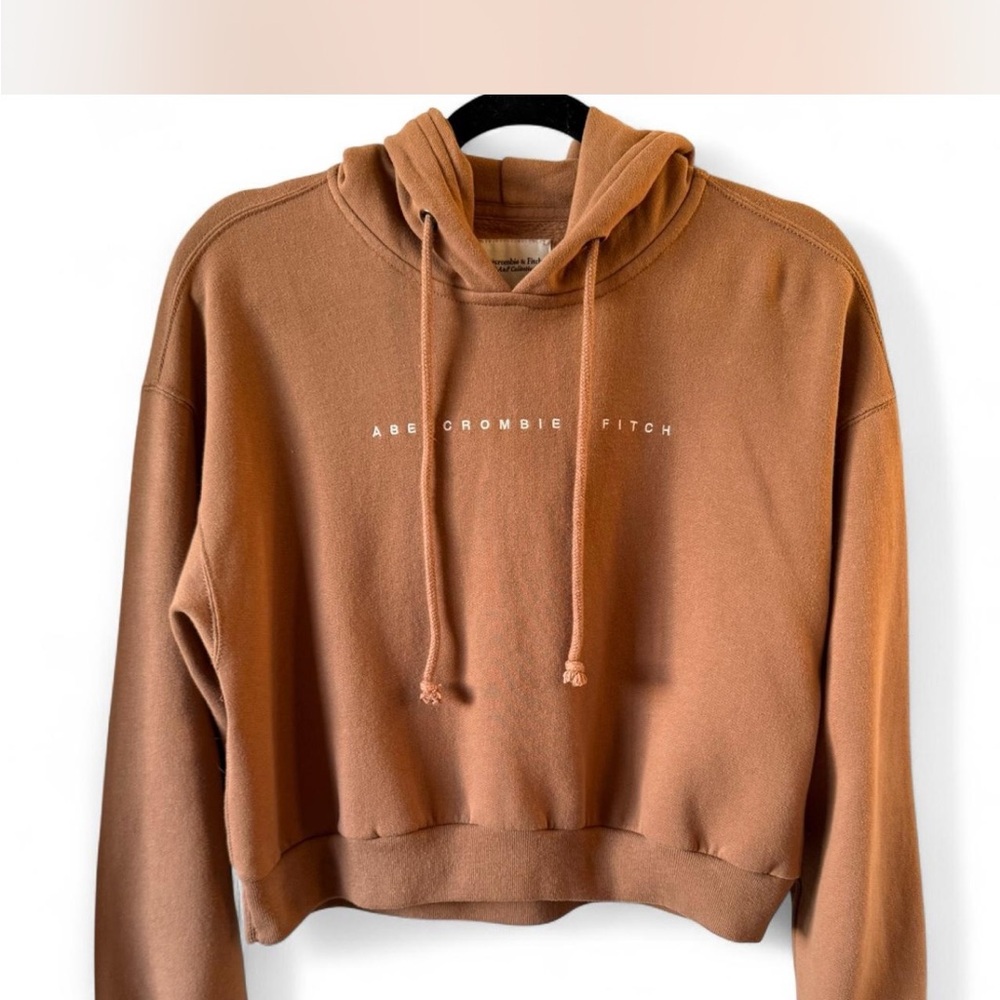 Abercrombie & Fitch Women's Brown Hoodie Sweater